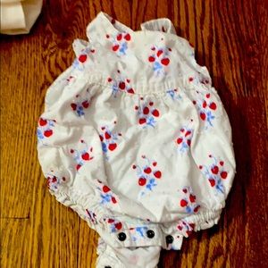 Strawberry bubble romper